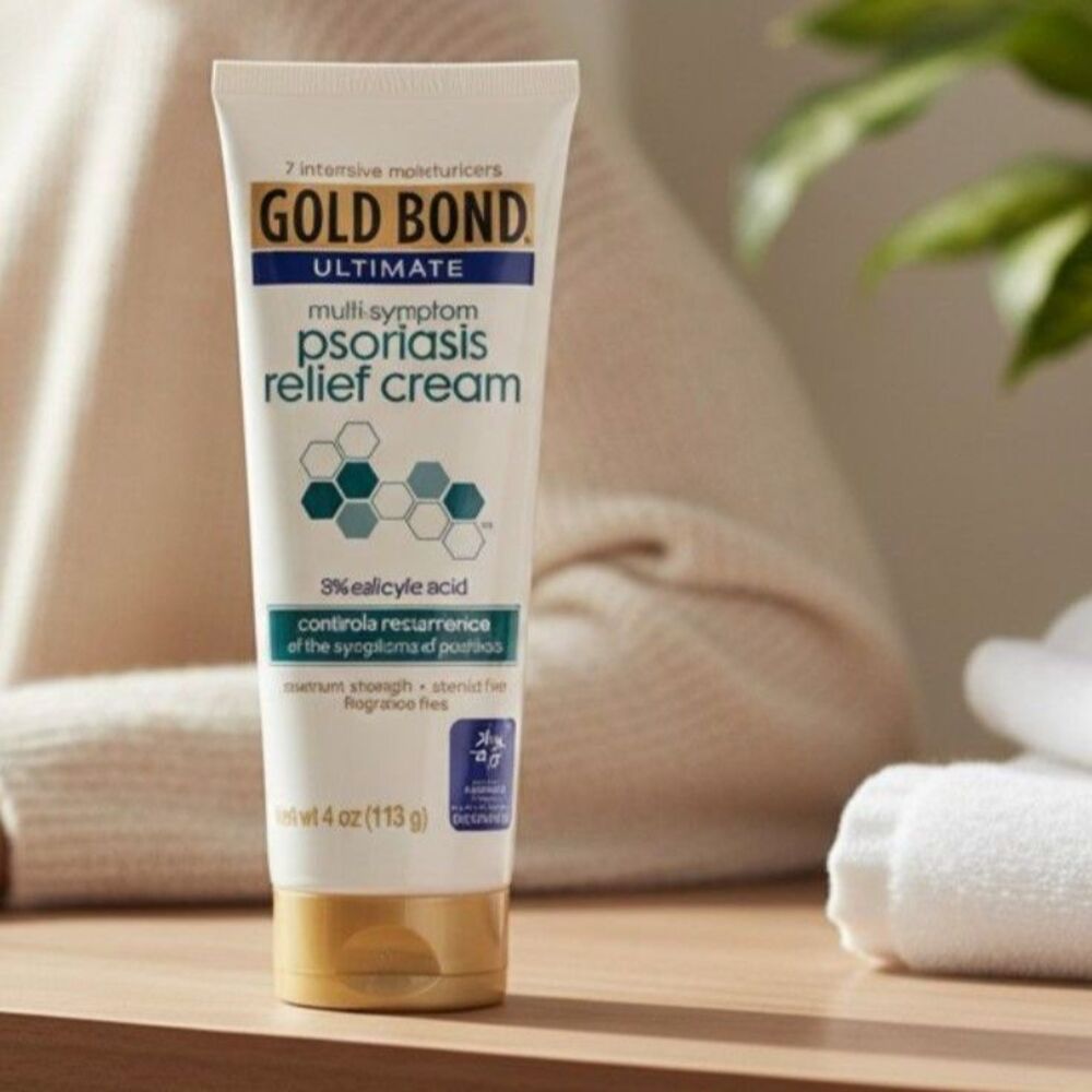 Gold Bond Medicated Psoriasis Relief Salicylic Acid 3% Multi-Symptom Cream 4 OZ